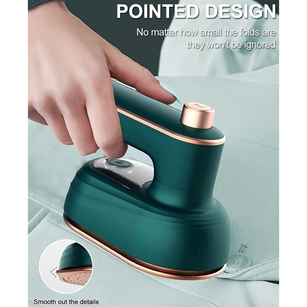Portable Steam Iron ,Handheld Garment Steamer Fast Heat Wet and Dry Dual Use for Fabric Clothes Home and Travel