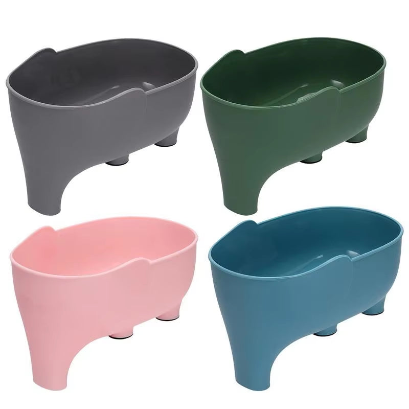 Elephant Drain Basket Multi-Purpose Kitchen Storage Drain Basket Household Fruit and Vegetable Basket Plastic Drain Basket