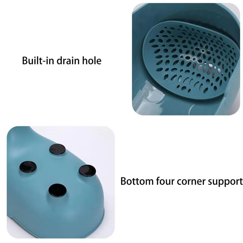 Elephant Drain Basket Multi-Purpose Kitchen Storage Drain Basket Household Fruit and Vegetable Basket Plastic Drain Basket