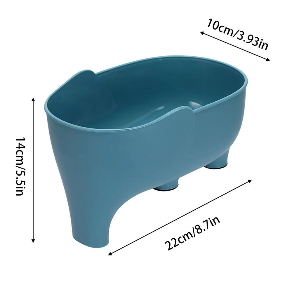 Elephant Drain Basket Multi-Purpose Kitchen Storage Drain Basket Household Fruit and Vegetable Basket Plastic Drain Basket